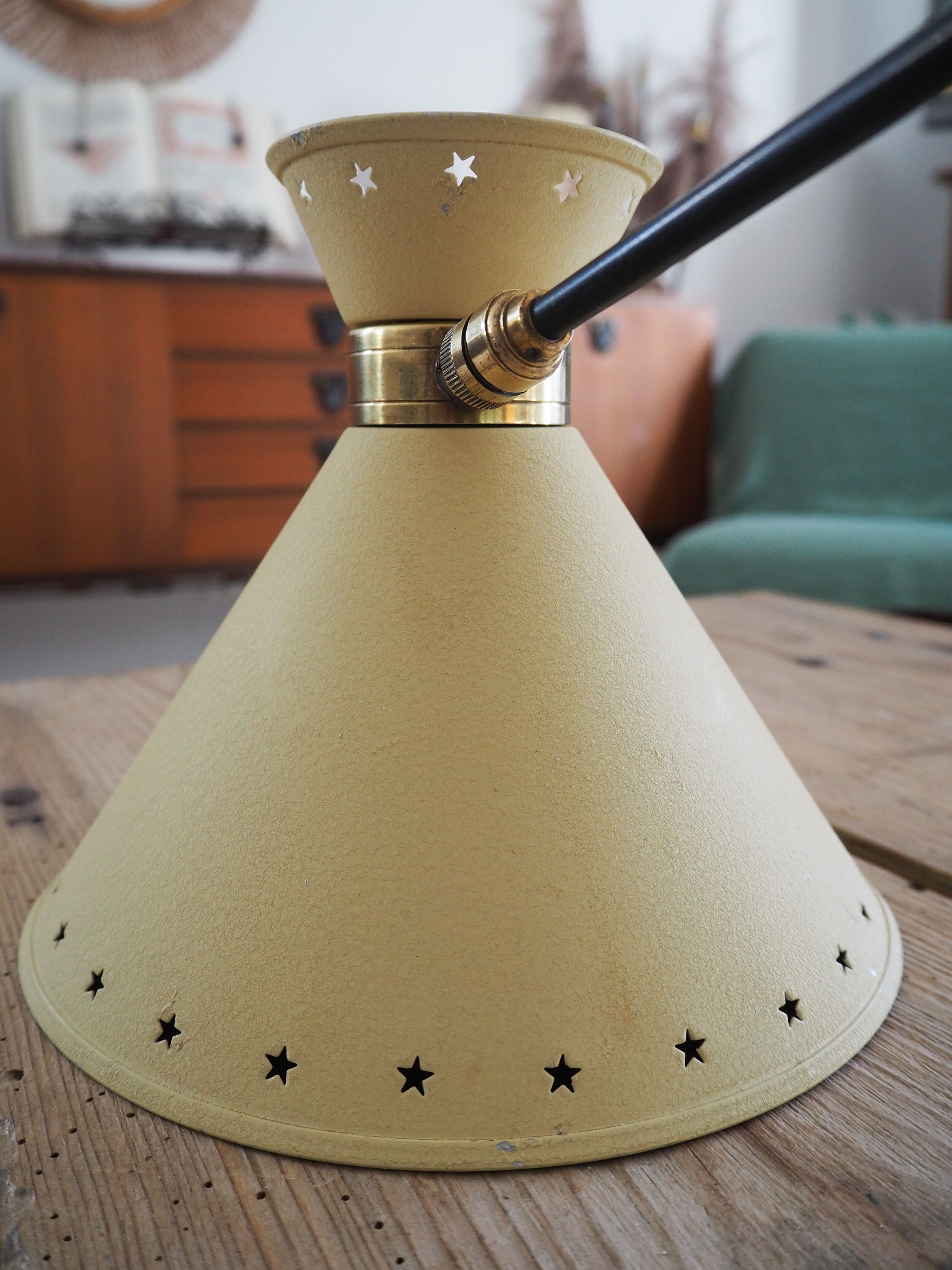 Diabolo articulated wall lamp by designer René Mathieu