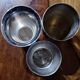 Lot de 3 timbales de naissance