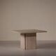 Travertine coffee table