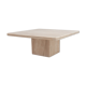 Table basse en travertin vintage fabriquée en italie dans les années 80.