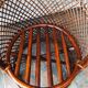 Pair of vintage bamboo rattan armchairs