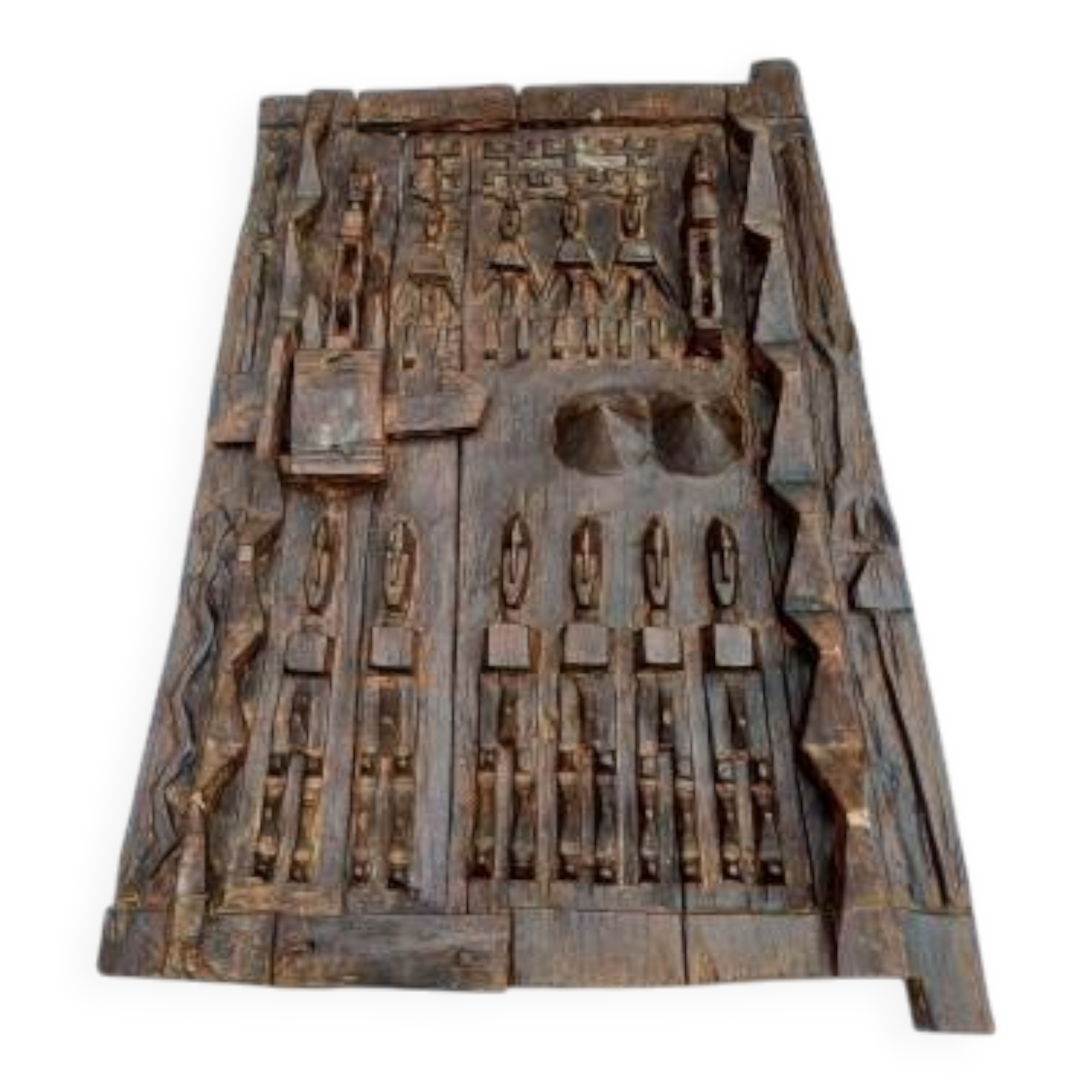 Senufo wooden African door, Ivory Coast