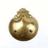 Shell shape trinket dish, bronze metal