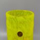 1970s Luxury Yellow Handrafted Vase in Murano Glass by Maestro del Vetro. M