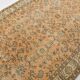 Tapis vintage à motifs floraux orange et noirs