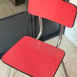 Vintage red Formica chair