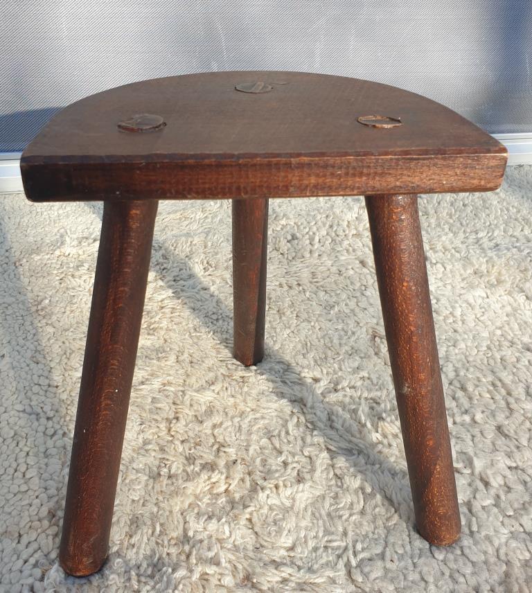 Set 2 nature deco milking stools