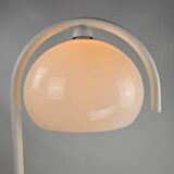 Lampadaire en métal blanc et plastique style futuriste