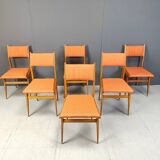 Chaises de salle à manger italiennes du milieu du siècle, années 1950