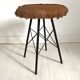 Vintage 70's cowhide stool