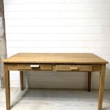 6-person solid wood farmhouse table