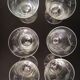6 Verres ancien  soufflé et ciselé