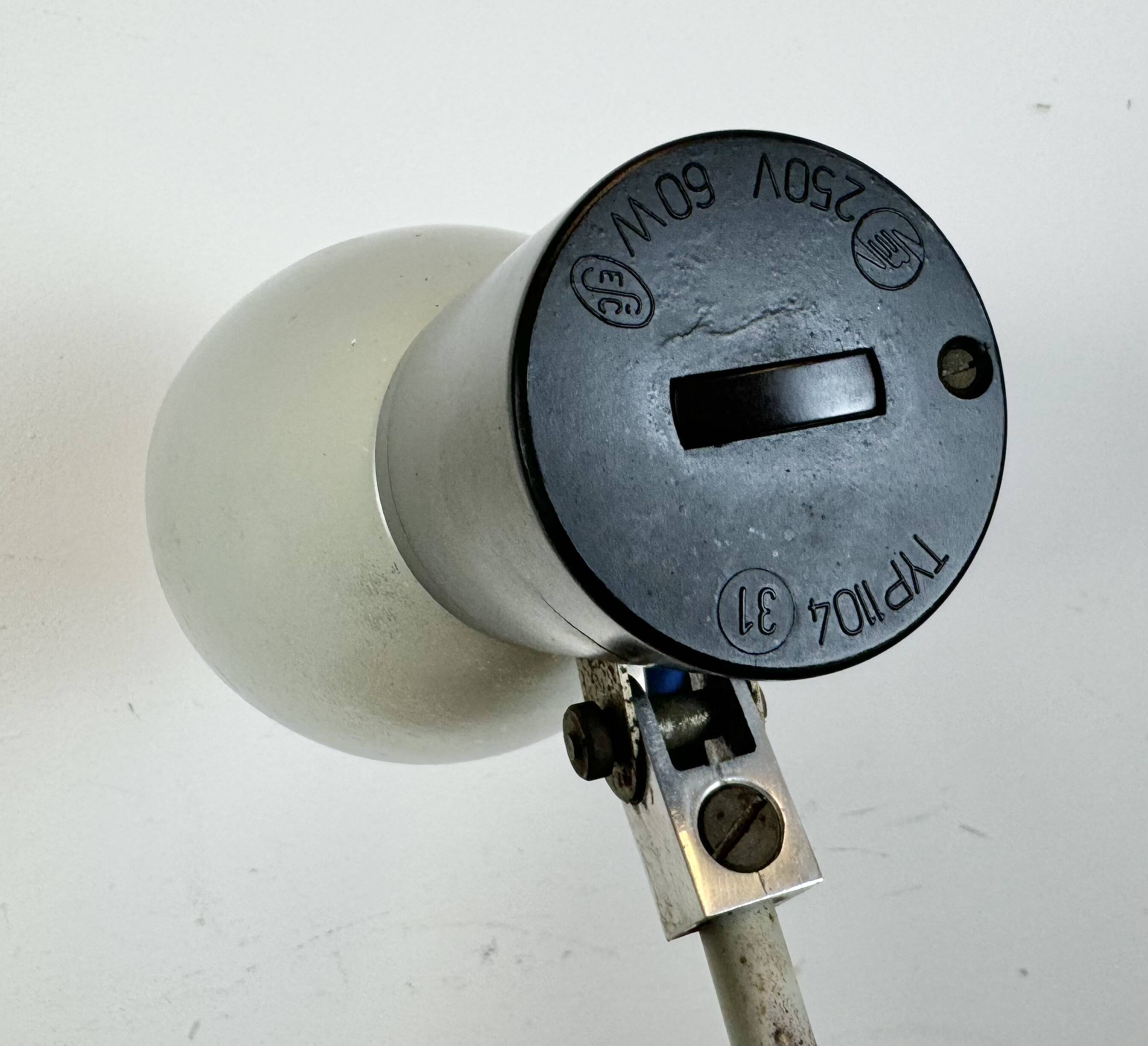 Grey Industrial Table Lamp from Elektrosvit, 1970s