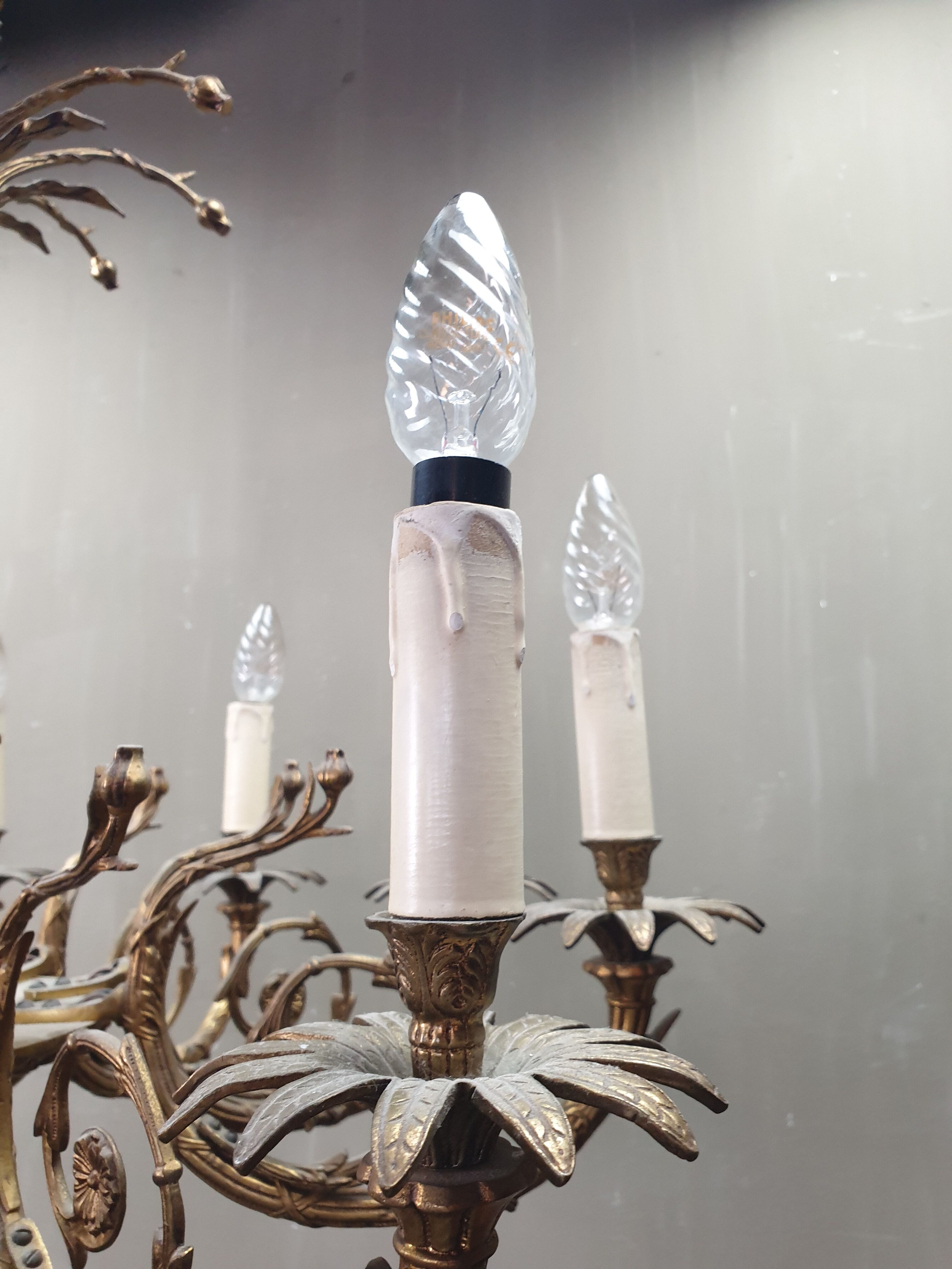 Vintage candlestick Louis XV style