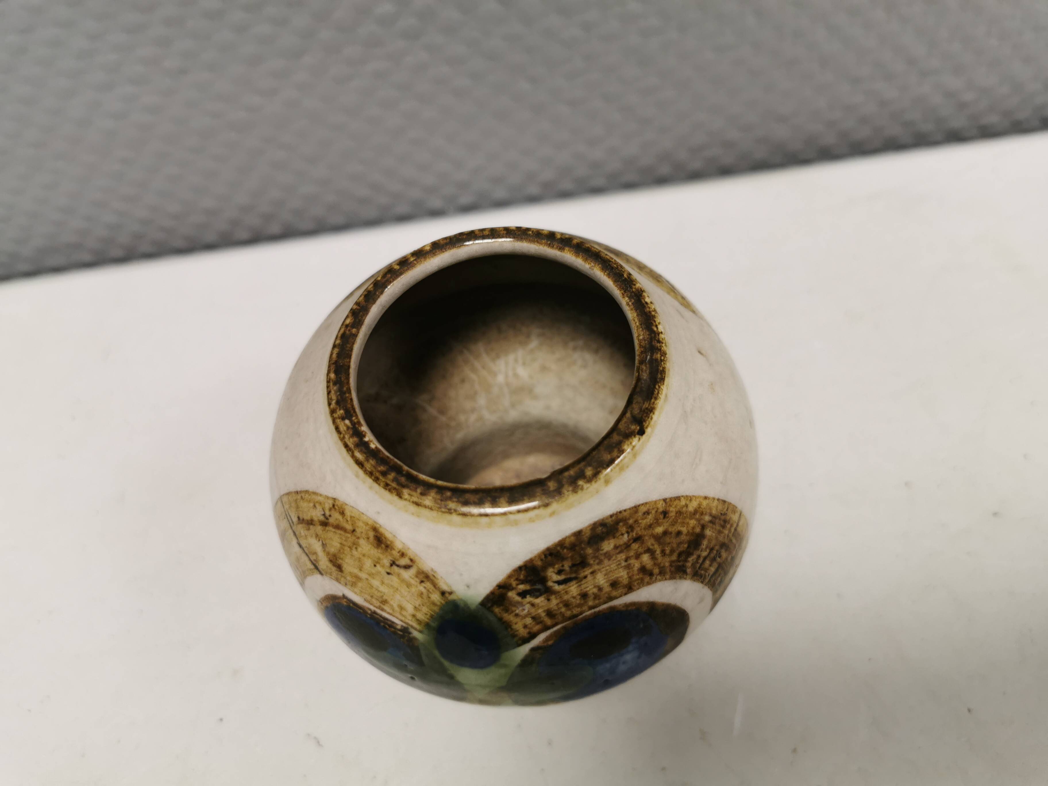 Ball ceramic vase, by Noomi Backhausen for Søholm Denmark 1970-80s