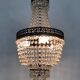 Hot air balloon chandelier, glass grapevines. Chandelier grapevines. Year 80