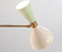 Wall lamp moonlight green sage & white