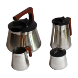 Tea and Coffee set by Axel Enthoven for Demeyere Werkhuizen, Belgium, 1971, Set of 4.