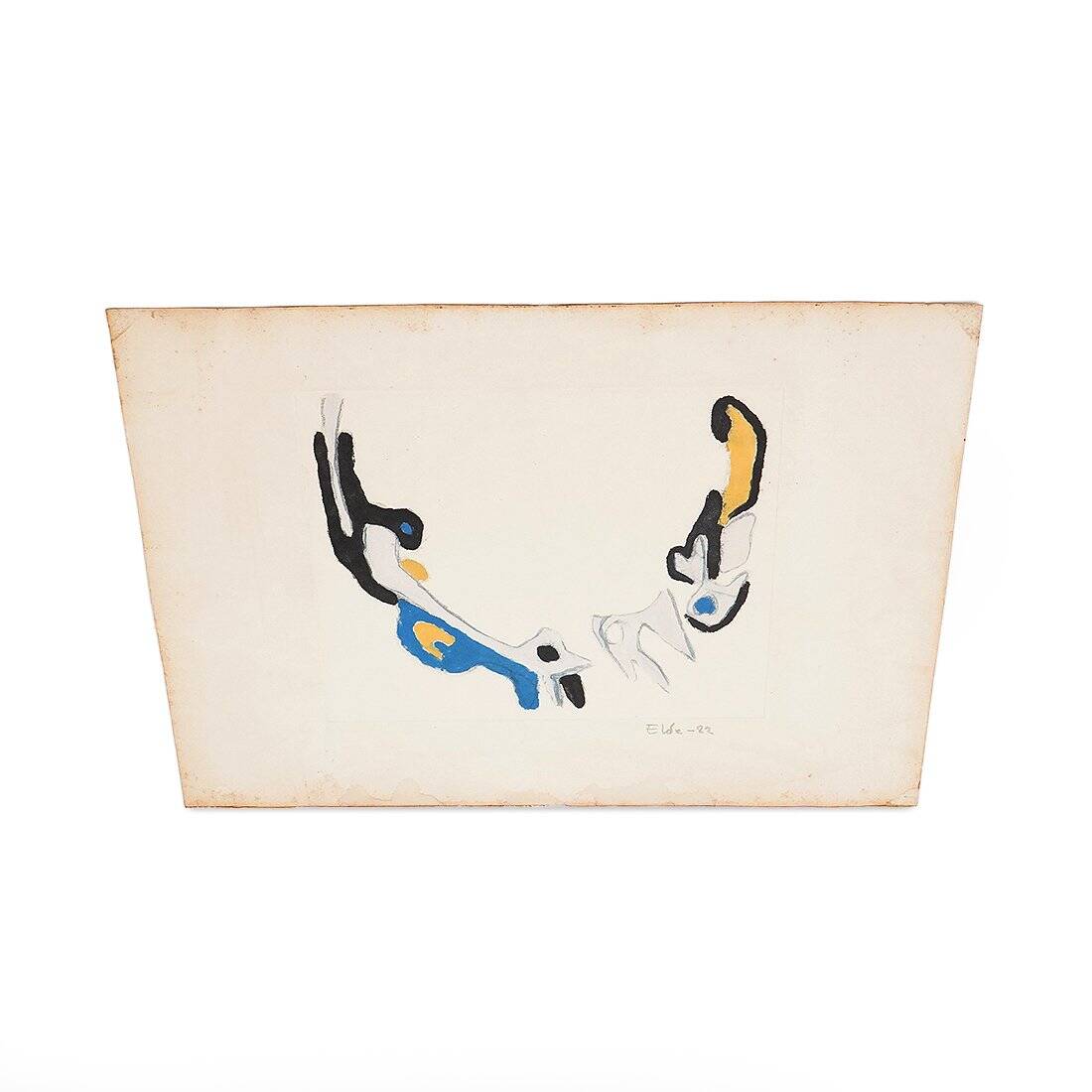 Ansgar Elde, Il Bostrico, 1980s, Monotype on Aquatint