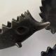 Family of 6 metal hedgehogs by Walter Bosse, 1950 design