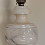 Alabaster lamp base - white stone lamp