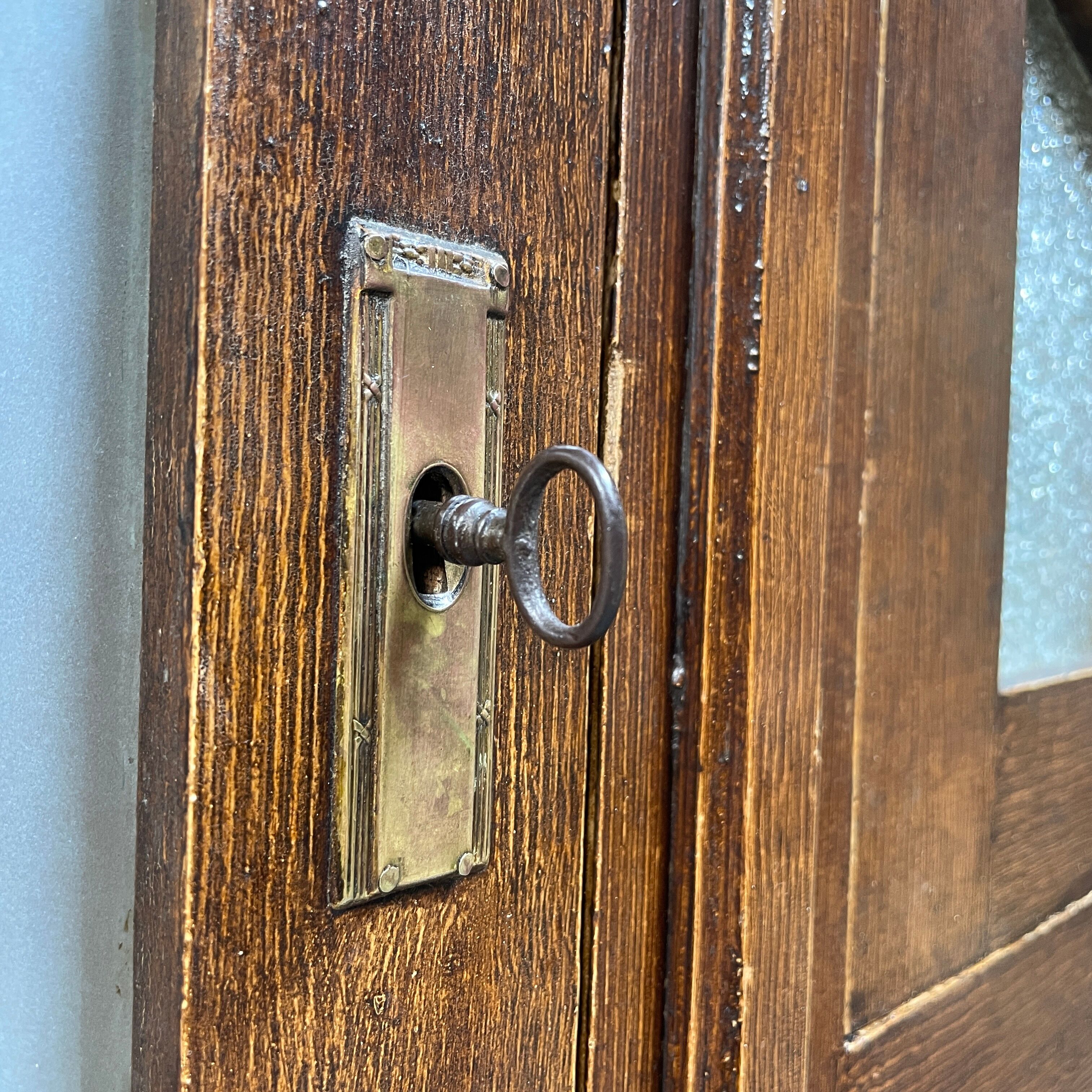 Large art deco cafe cabinet from Belgium, 1920s.