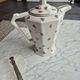 Limoges porcelain coffee pot B&D Roses & silver trim