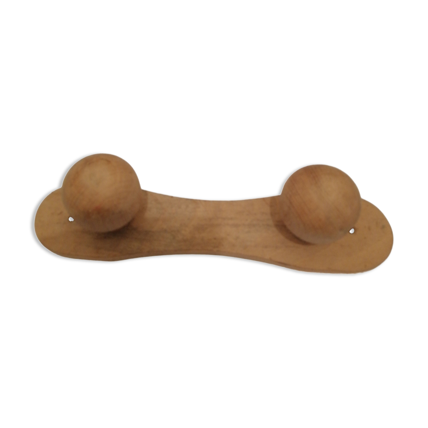 Wooden wall coat rack