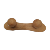 Wooden wall coat rack