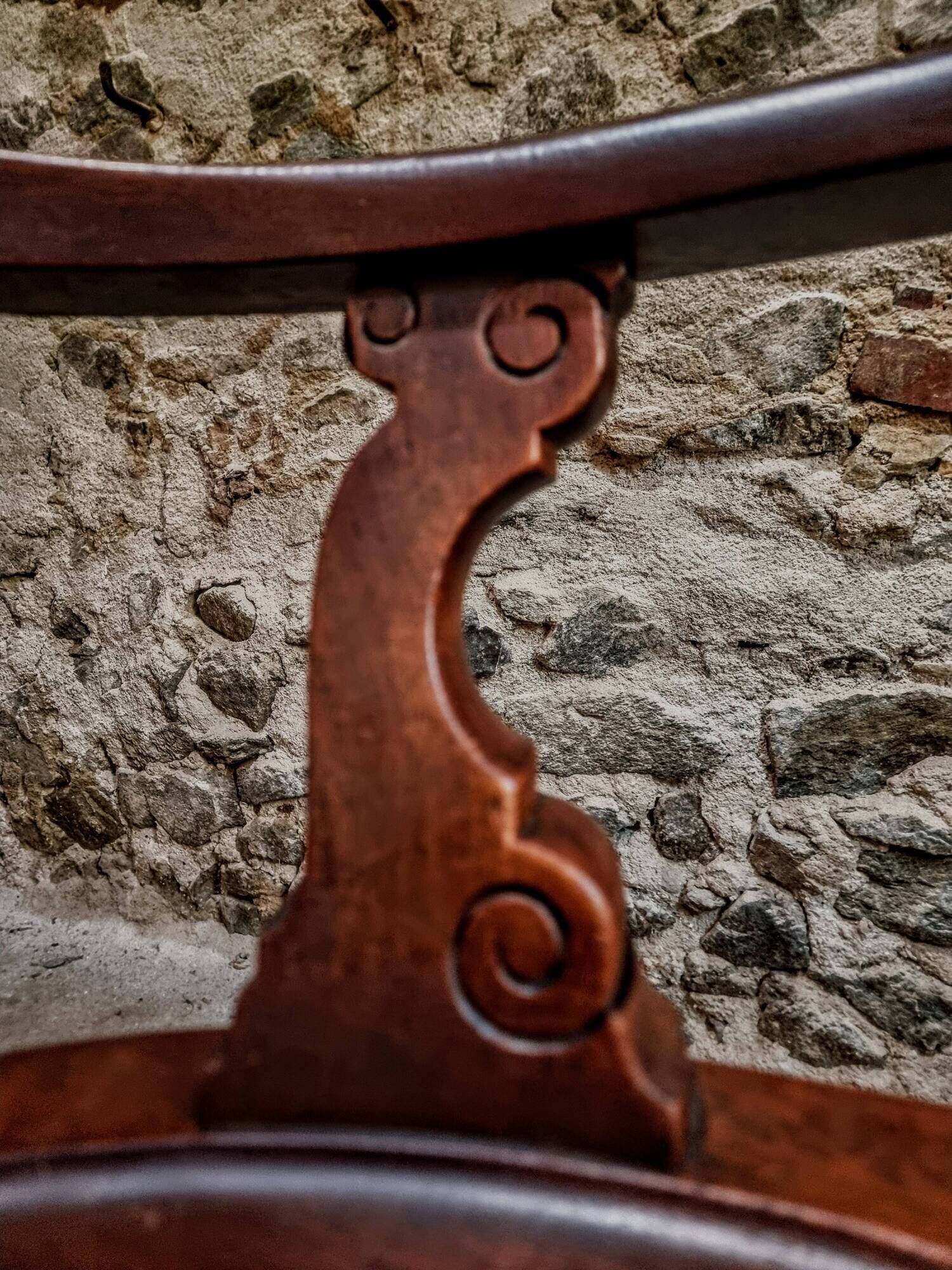 Antique wooden office chair – swivel captain's chair – walnut chair – early 1900s