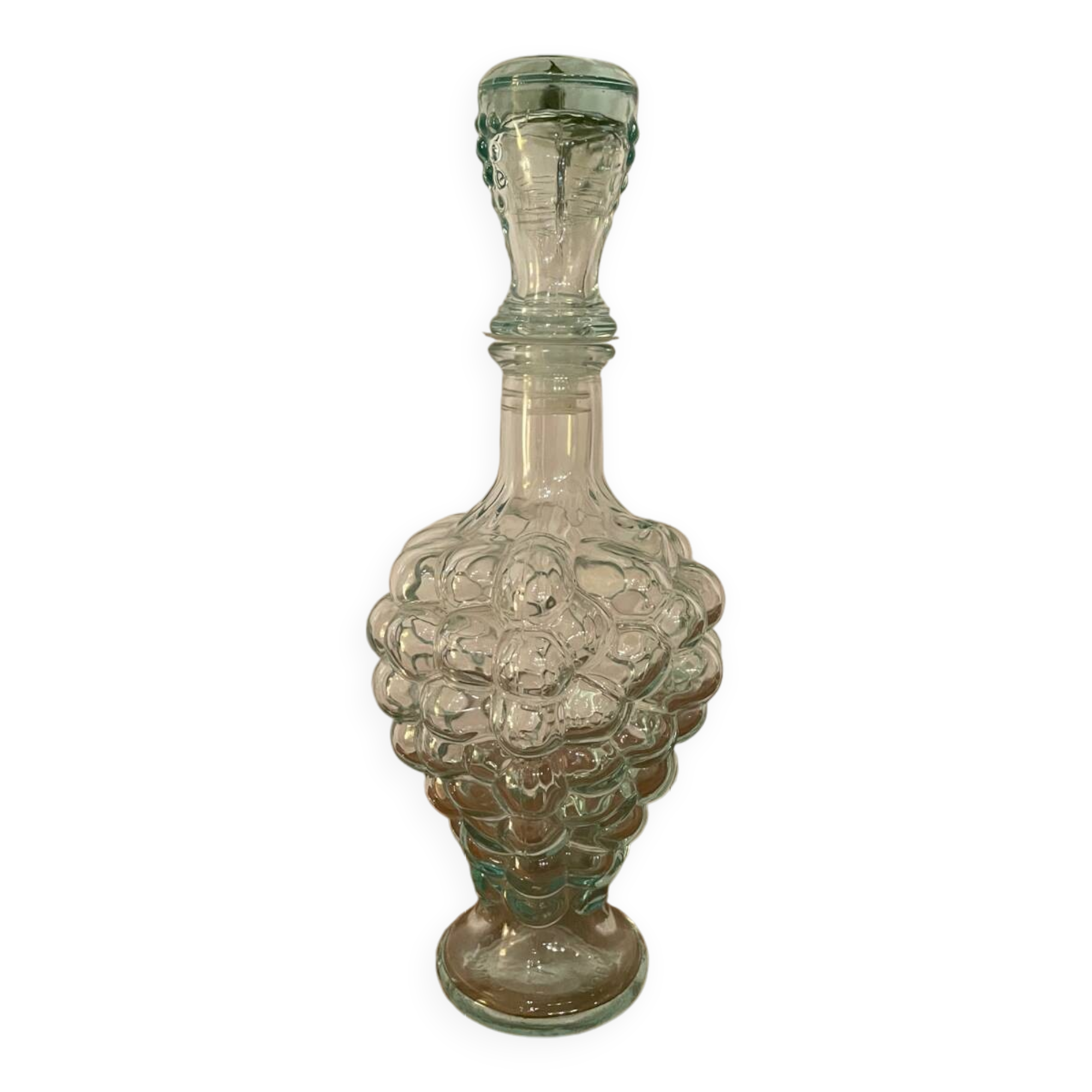 Glass grape carafe