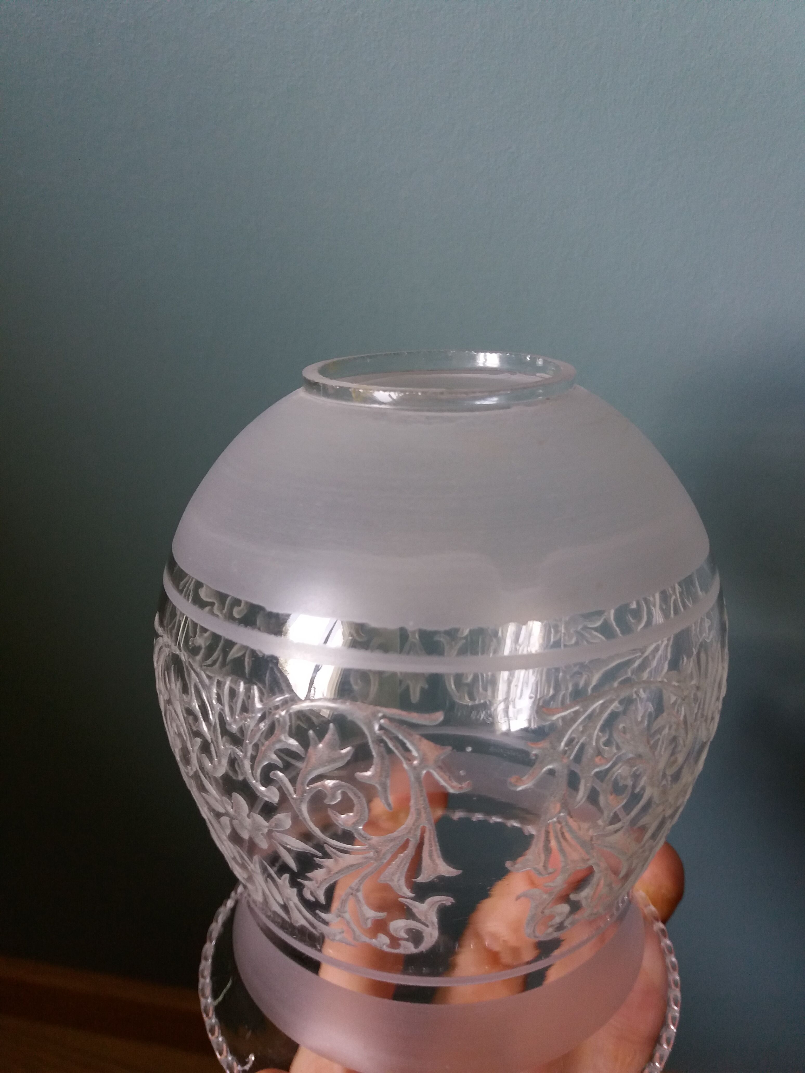 Tulip lampshade blown glass wall lamp
