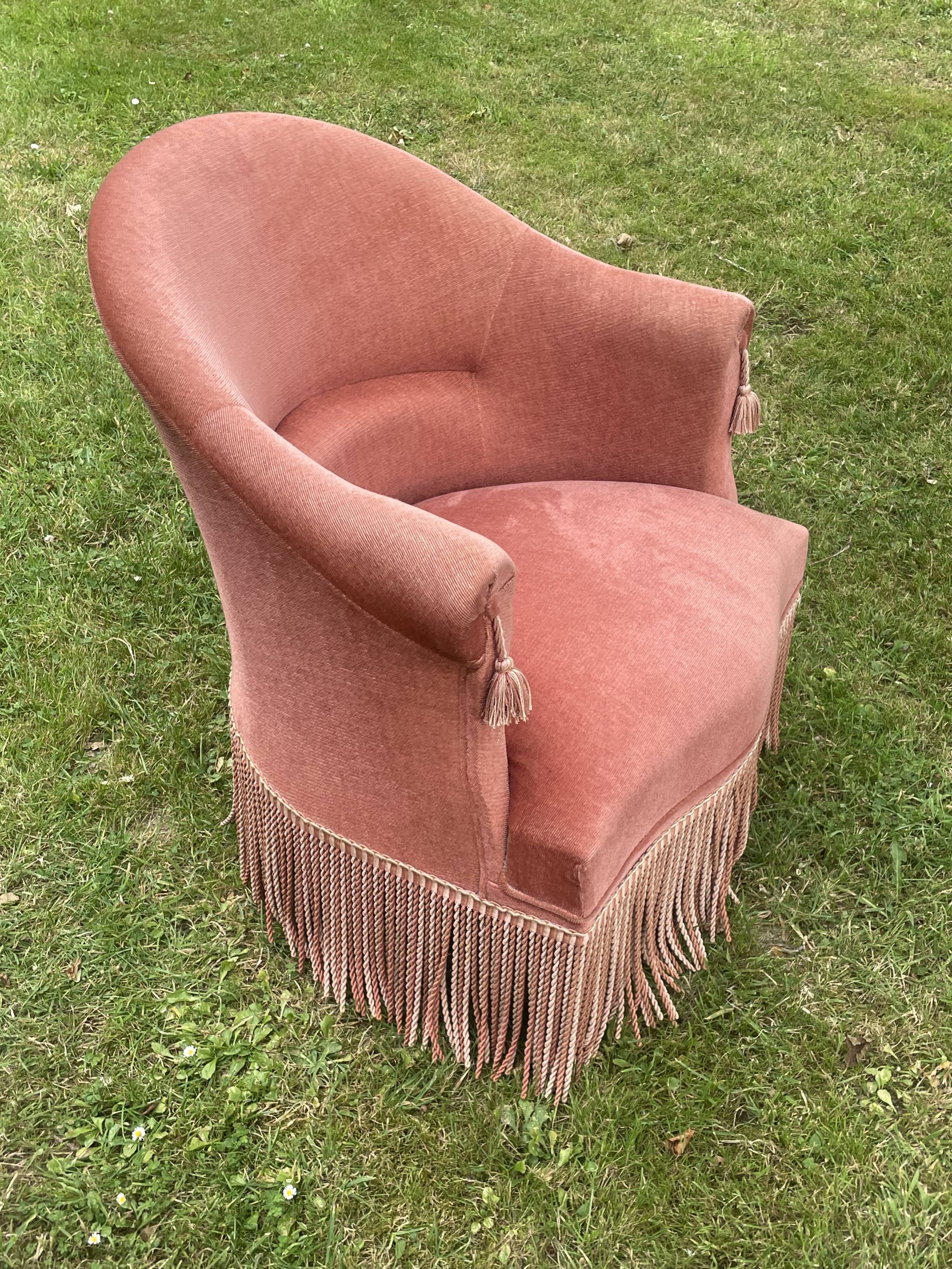 Armchair Toad old pink