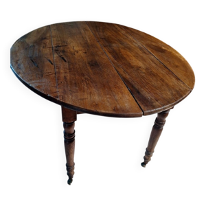 table ovale volets rabattables