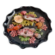 Assiette décorative barbotine poissons Vallauris