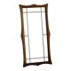Danish wall mirror in solid oak from the mid-20th century, Scandinavian modern design.