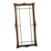 Danish wall mirror in solid oak from the mid-20th century, Scandinavian modern design.