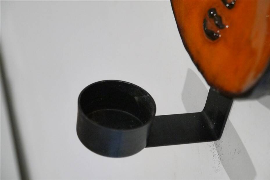 Pair of ceramic wall candlesticks by Lars Bergsten 1970