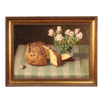 Nature morte particulière signée F. Vacchetti et datée 1934