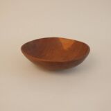 Vintage wooden hollow dish