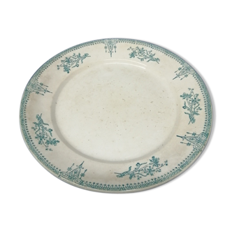 Plat st Amand porcelaine ancienne vintage décor 4009