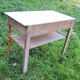 Wooden and marble desk
