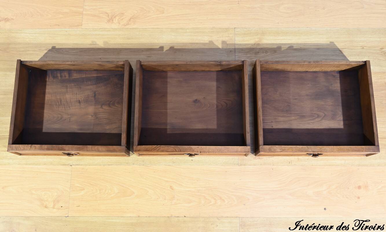 3-door walnut sideboard, late 19th century