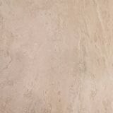 Table basse ronde en travertin par Up & Up, Italie 1970