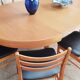 Table ronde scandinave extensible
