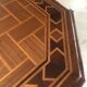 Dining table marquetry Naples with 6 chairs - Impeccable condition
