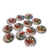 Vallauris ceramic plates signed Le Brescon