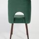 "Shell" Chair Dark Green Velvet, 1960s