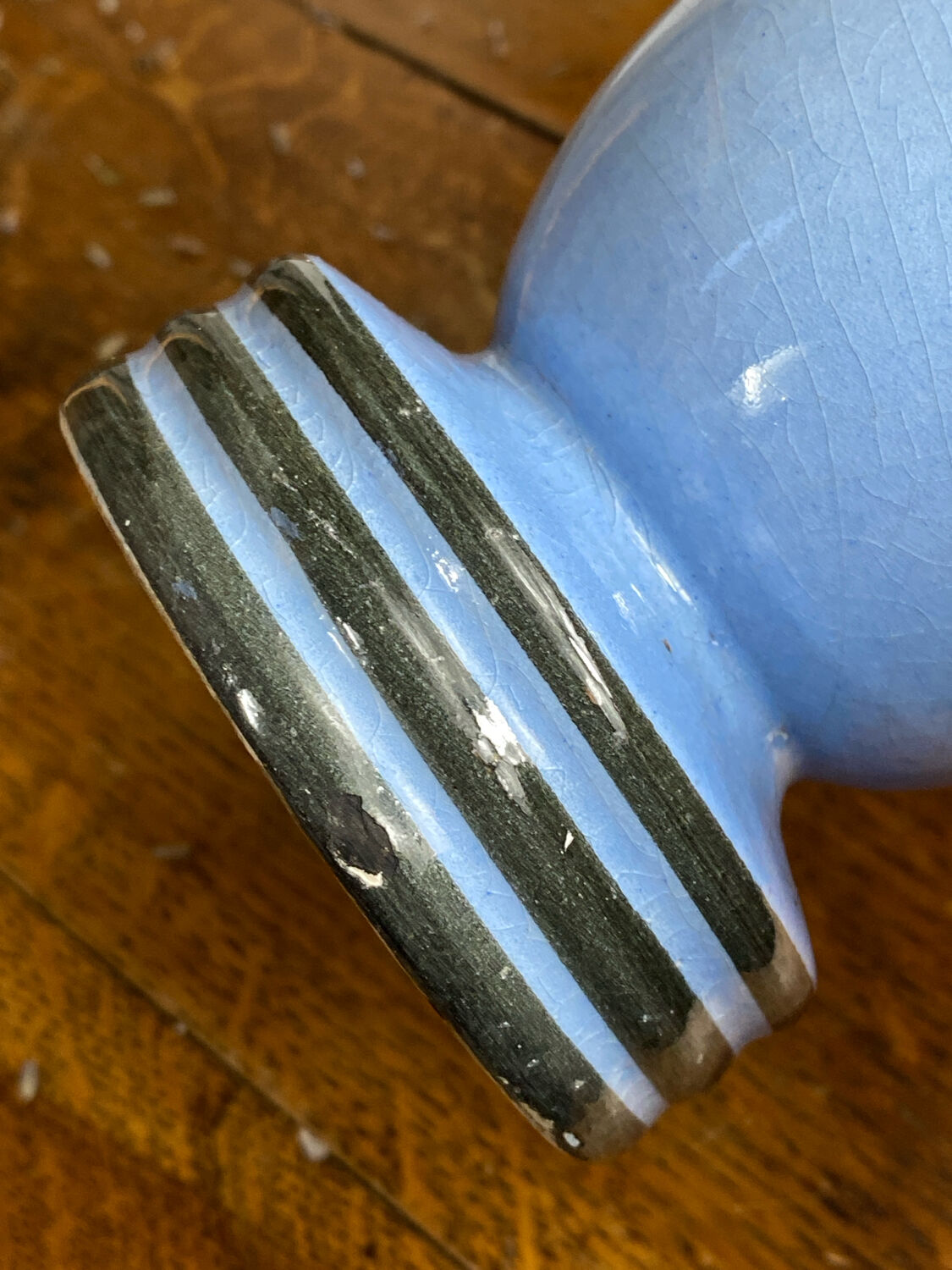 Ceramic vase, cherry blossom decoration, Pardi Vallauris