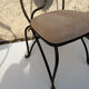 Vintage wrought iron chair design 80s/90s